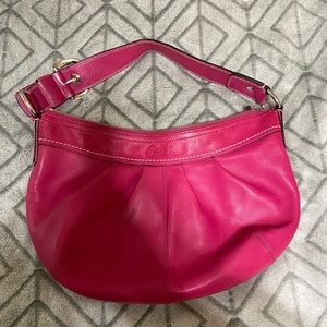 Leather Pink Coach Purse